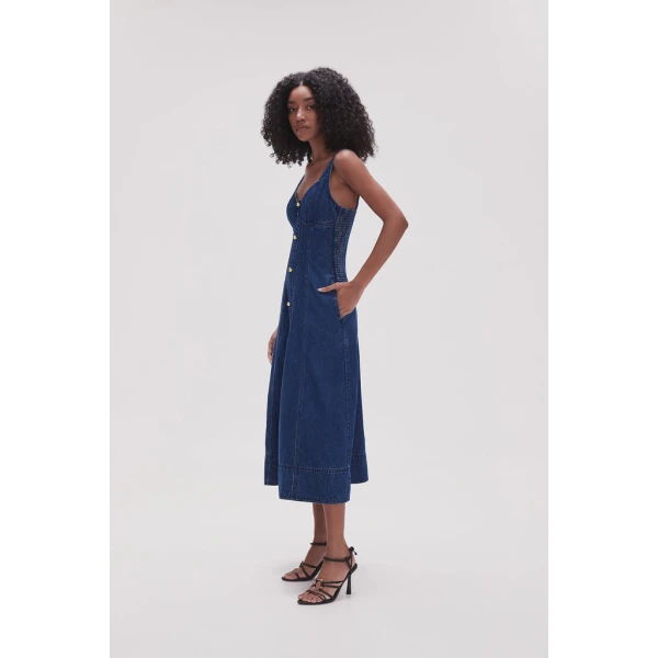 May Denim Midi Dress