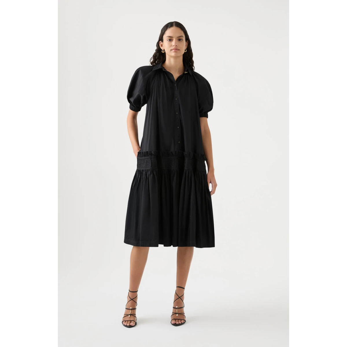 Novella Midi Smock Dress