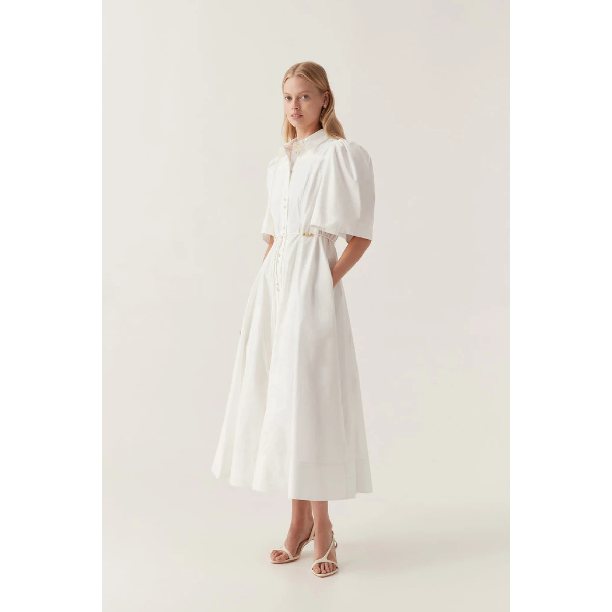 Pivotal Tie Midi Dress