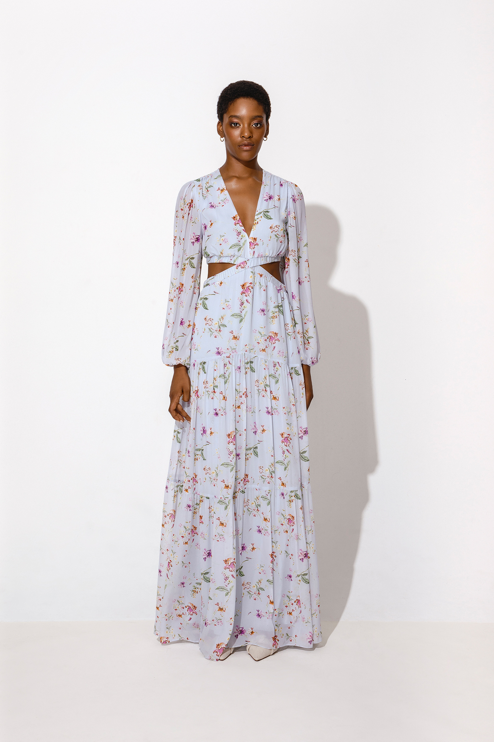 Malini heavy embroidered maxi set