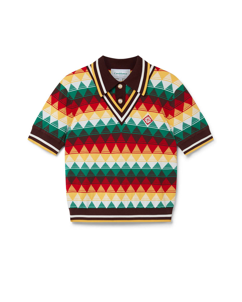 Casablanca Argyle Polo Shirt