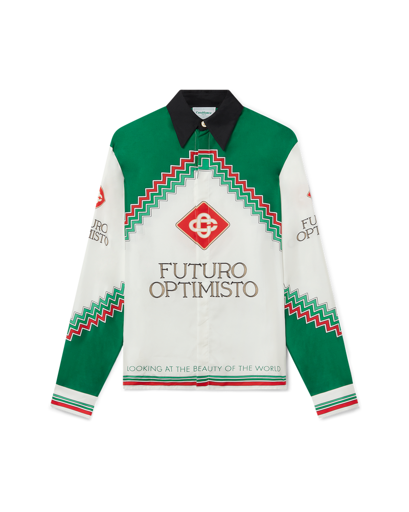 CASABLANCA FUTURO OPTIMISTO SILK SHIRT main image 1