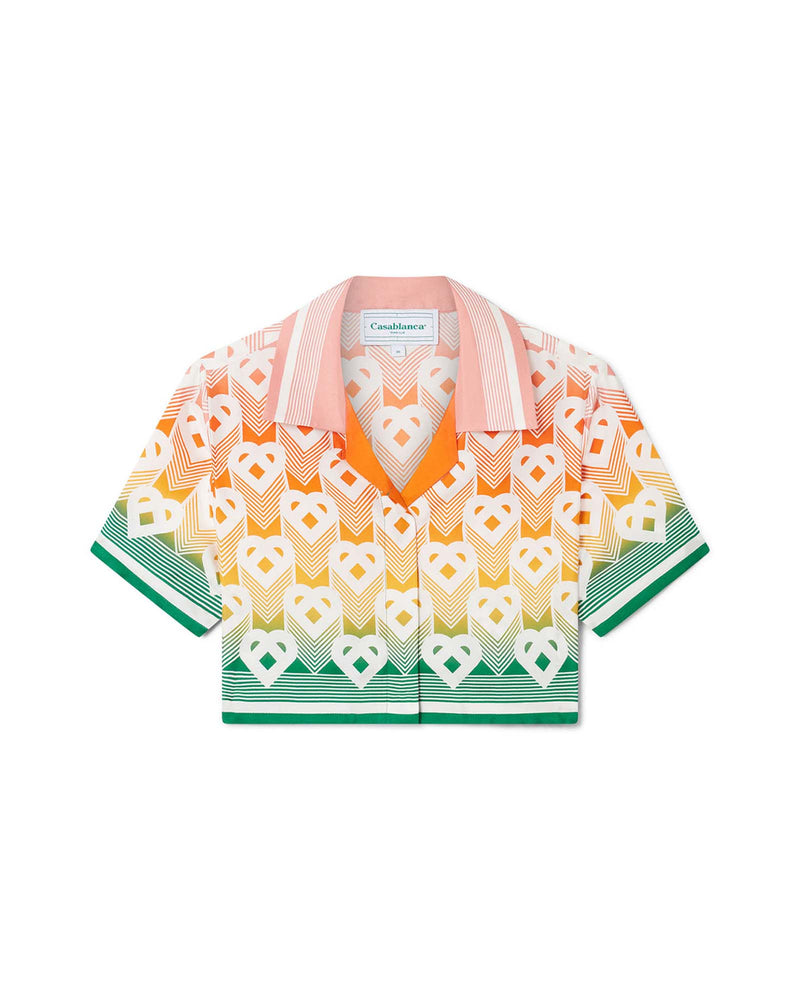 Casablanca Heart Pointelle Shirt Ms24kw664 01 main image 0