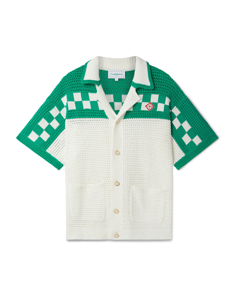 Casablanca Knitted Crochet Shirt