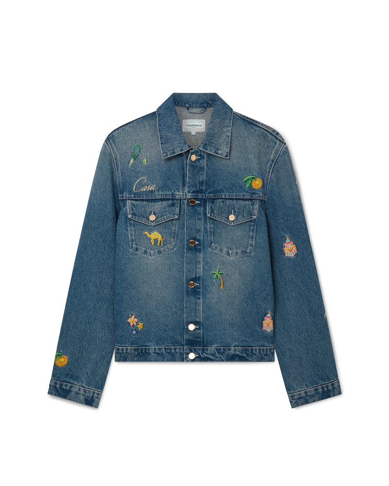 Casablanca Motif Denim Jacket