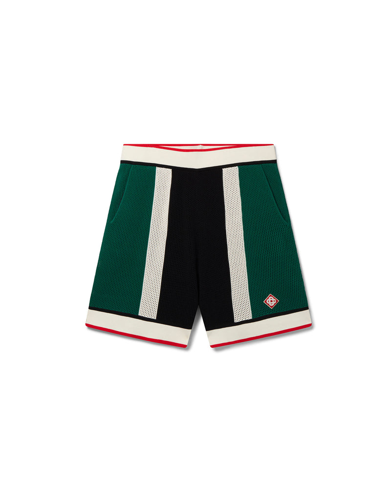 Casablanca Striped Mesh Shorts
