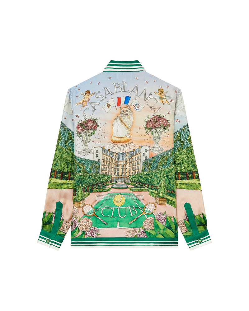 Casablanca Tennis Club Prive Silk Shirt