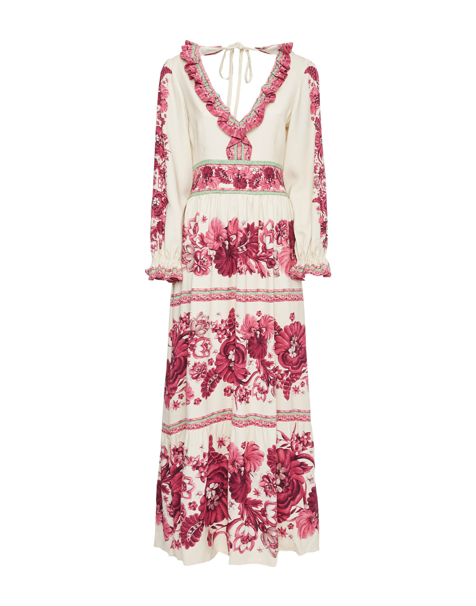 La DoubleJ Reina Dress Zodiac Placée Purple in Crepe Viscose, view 5