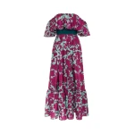 La DoubleJ Shazam! Dress Lilium Purple in Light Faille, view 5