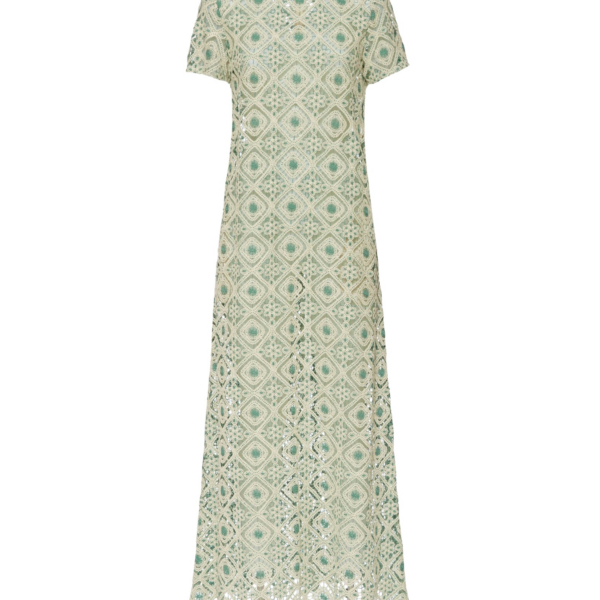 La DoubleJ San Carlo Dress Derby Placée Multicolor in Silk - Dresses - Milanese Maximalist Fashion at Coveti
