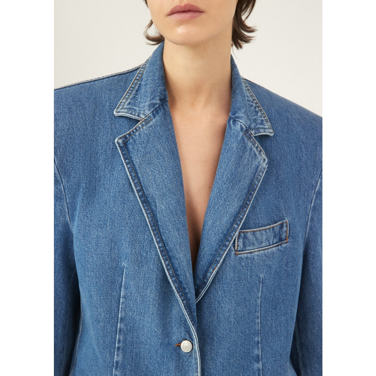Magda Butrym Classic oversized denim blazer