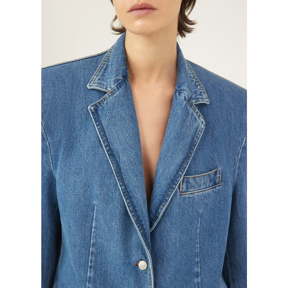 Magda Butrym Classic oversized denim blazer