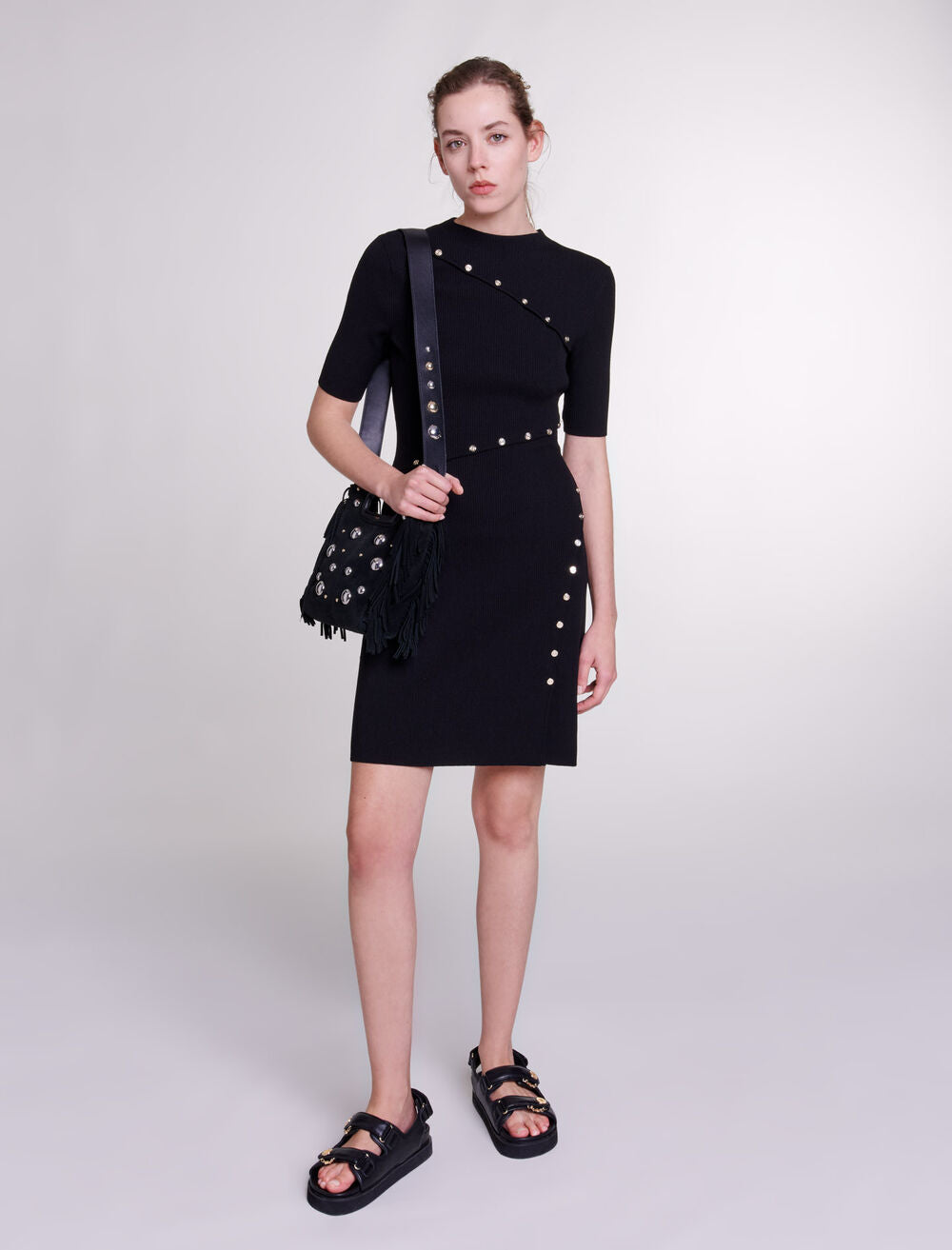 Mallie Short Sequins Dress Java