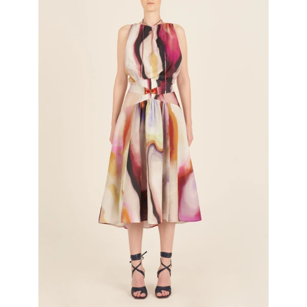 Berta Dress iridescent Marble