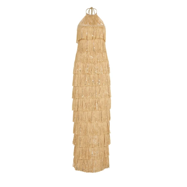 Silvia Tcherassi Oriana Dress Gold