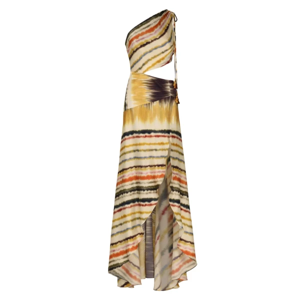 Silvia Tcherassi Whitney Dress Multi Hazy Stripe