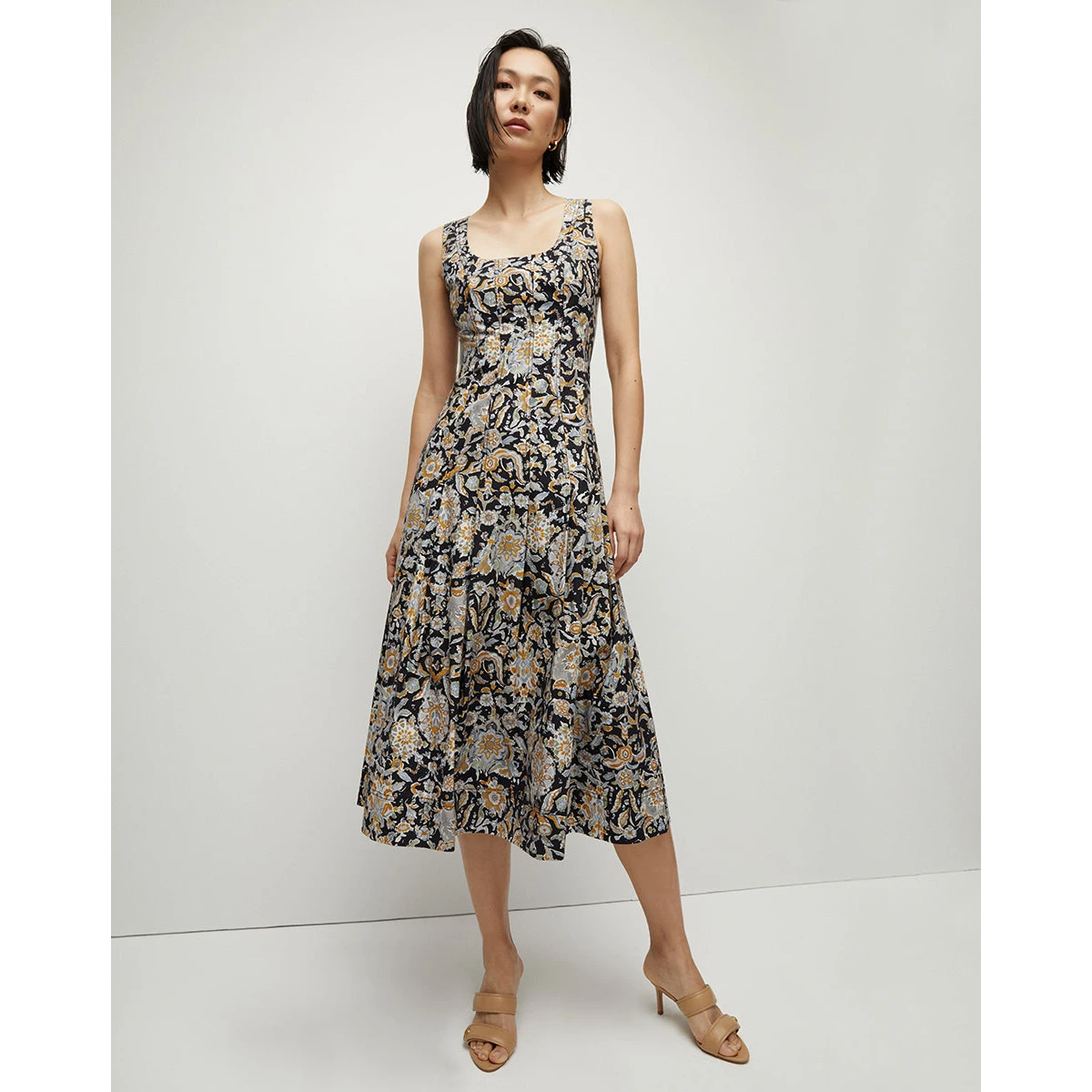 Jolie Paisley-Print Dress