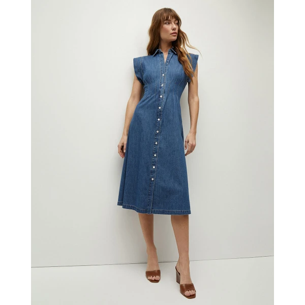 Ruben Cotton Chambray Shirtdress