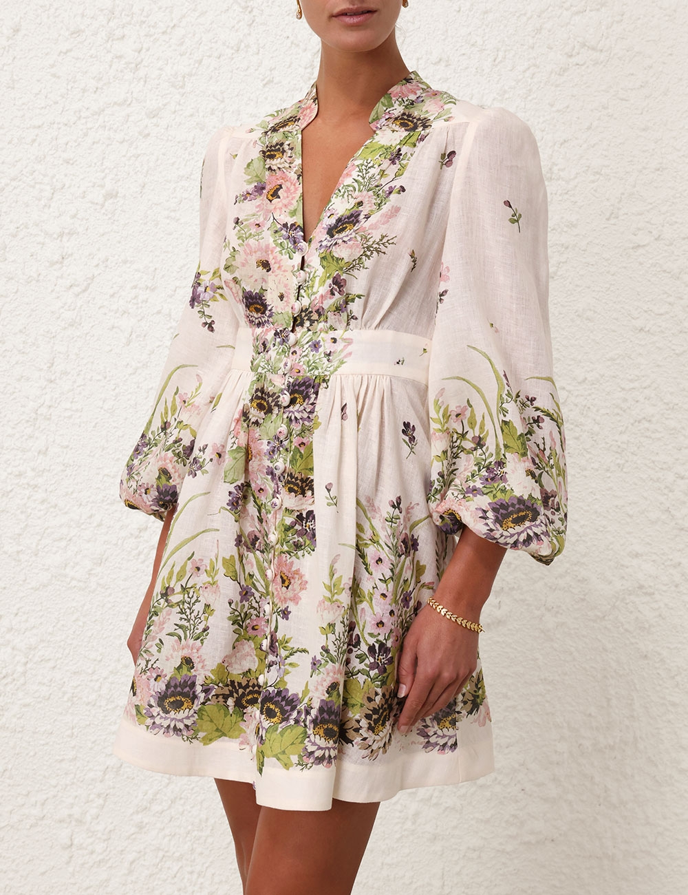 【Zimmermann】HALLIDAY PLUNGE MINI DRESS プランジ ミニドレス Zimmermann Dresses | Australian Designer Collection | Coveti