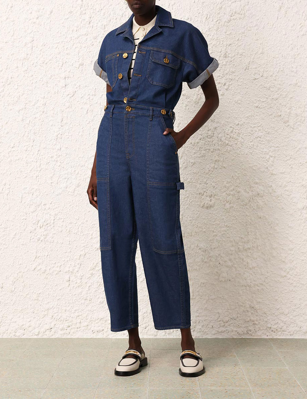 【Zimmermann】MATCHMAKER DENIM BOILER SUIT デニム スーツ Zimmermann Jumpsuit | Australian Designer Collection | Coveti