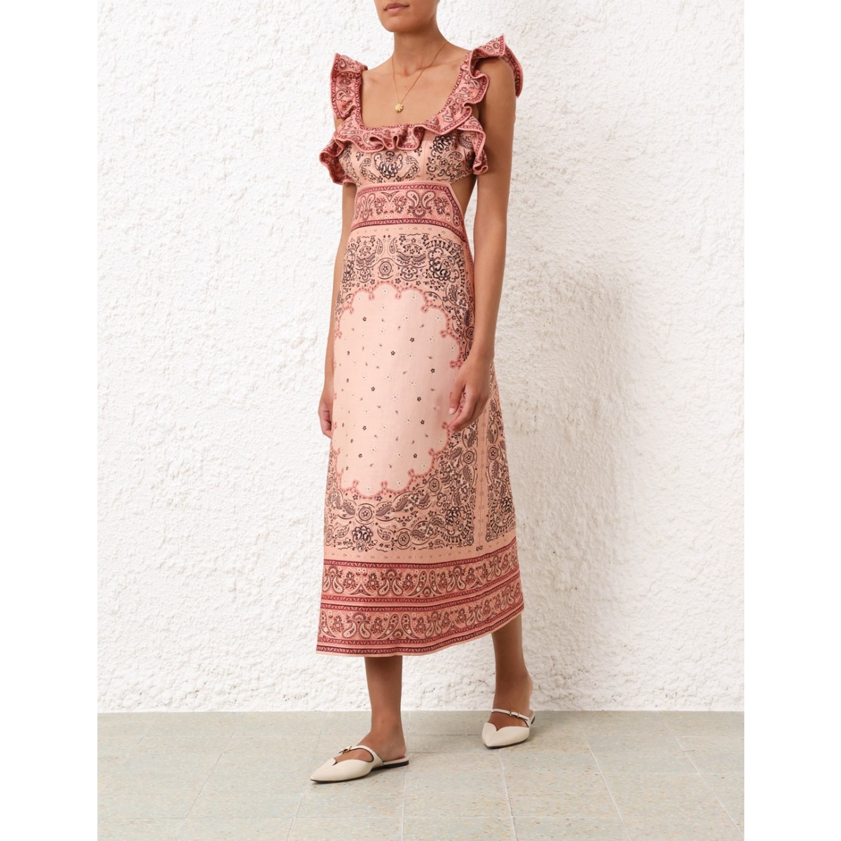 【Zimmermann】MATCHMAKER FRILLED MIDI フリル ミディドレス Zimmermann Dresses | Australian Designer Collection | Coveti