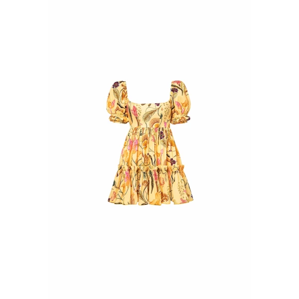 Agua By Agua Bendita Alaria Habitat Embroidered Mini Dress