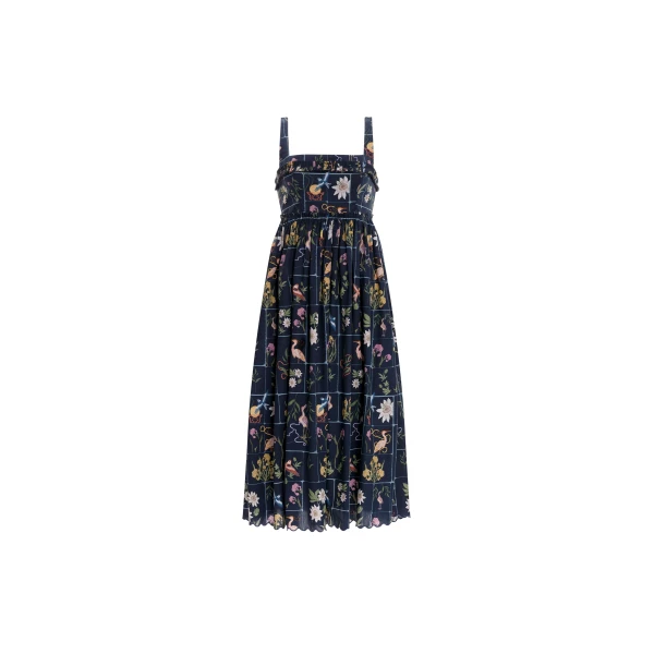 Agua By Agua Bendita Barbara Paraiso Cotton Midi Dress