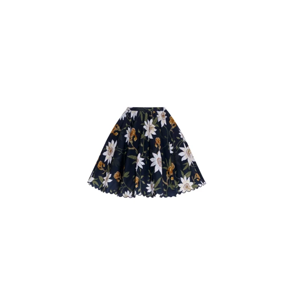 Agua By Agua Bendita Leonora Pasiflora Sugar Cane Mini Skirt