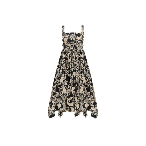 Agua By Agua Bendita Lunatus Cosecha Cotton Midi Dress
