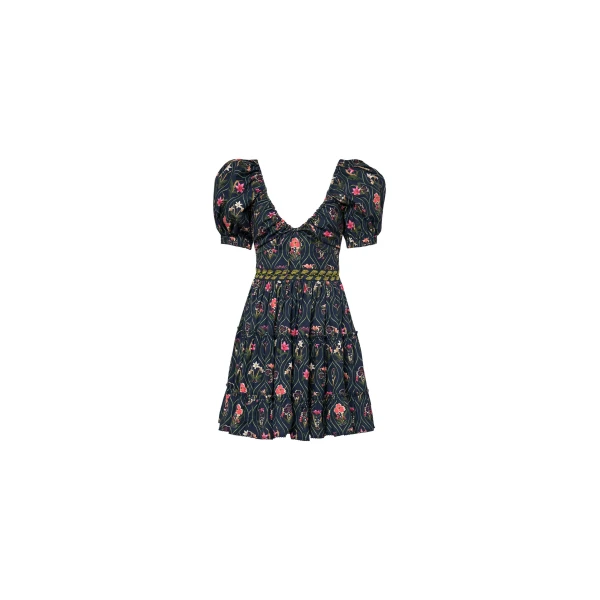 Agua By Agua Bendita Manzanilla Pacifico Embroidered Mini Dress