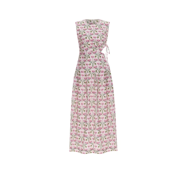 Agua By Agua Bendita Otono Trebol Cotton Midi Dress