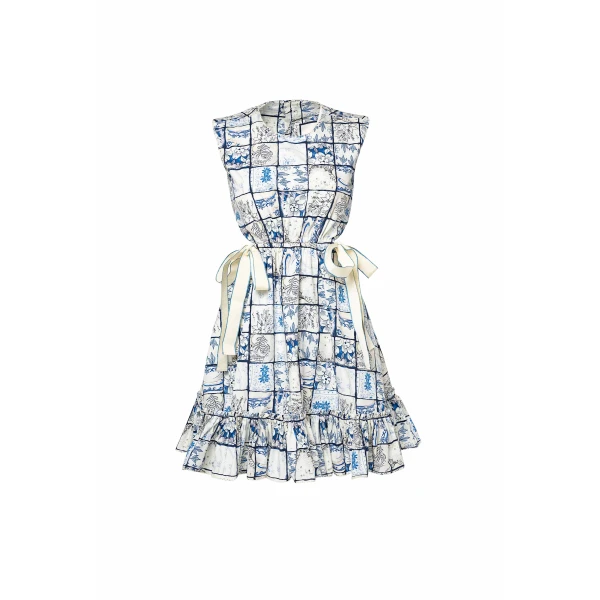 Agua By Agua Bendita Sucre Porcelana Mini Dress