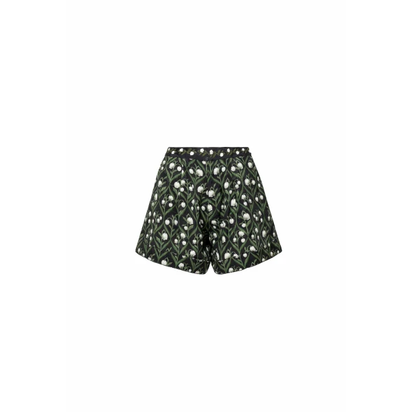 Agua By Agua Bendita Toronjil Perla Embroidered Short