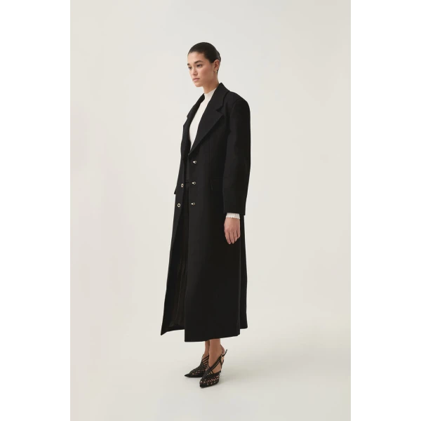 Minaret Long Line Wool Coat