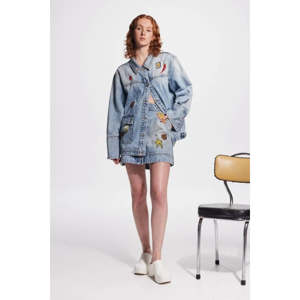 Alemais Jackpot Denim Jacket