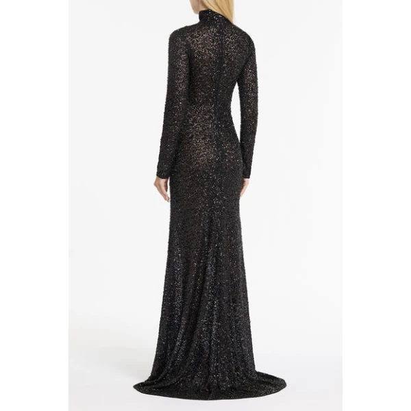 Parker black leandra sequin gown best sale