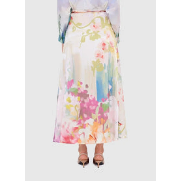 Macey Midi Skirt - Jardin Print