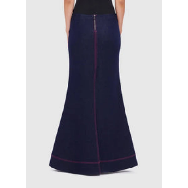 Roxanne Denim Maxi Skirt - Indigo