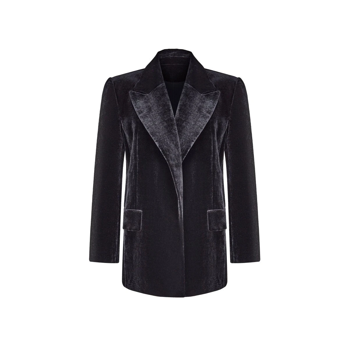 Rasario Double-Breasted Velvet Blazer