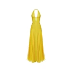 Rasario Draped Chiffon Maxi Dress