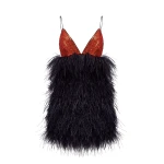 Rasario Fringe Sequined Mini Dress, view 2