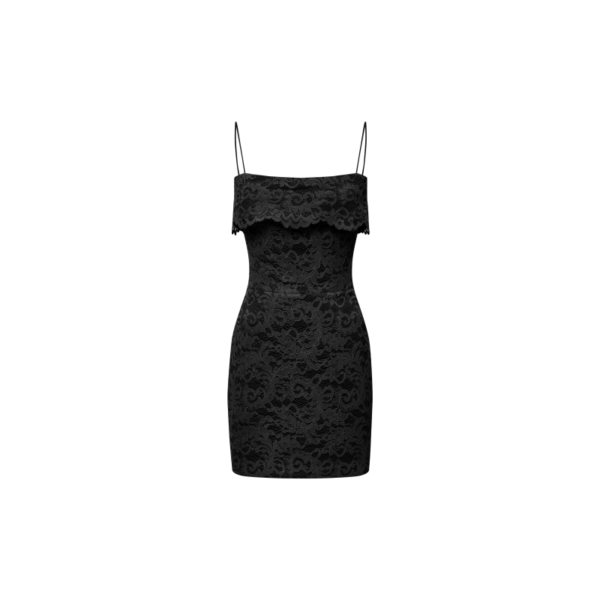 Rasario Off-The-Shoulder Lace Mini Dress