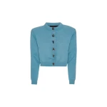 Firm Knit Cardigan Blue