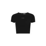 Logo Cropped T-Shirt Black