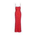 Printed Maxi Dress Red