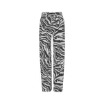 Printed Straight Jeans Zebra