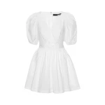 Puff Sleeve Mini Dress Bright White