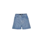 Rhinestone Denim Shorts Light Blue