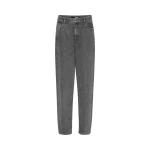 Rhinestone Wide Leg Jeans Grey