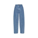 Rhinestone Wide Leg Jeans Light Blue